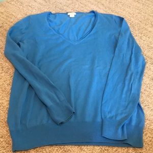 J CREW fine gauge cotton V neck.  Excellent cond.